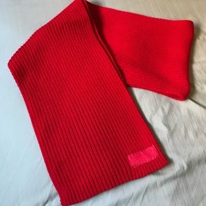 Red Knit Winter Scarf